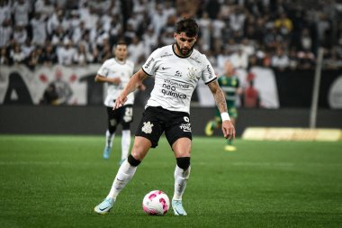 Brezilya Futbol Şampiyonası: Korintliler ve Cuiaba. 1 Ekim 2022, Sao Paulo, Brezilya: Corinthians ve Cuiaba arasındaki futbol maçı, 2022 Brezilya Futbol Şampiyonası 'nın 29.