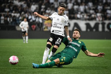Brezilya Futbol Şampiyonası: Korintliler ve Cuiaba. 1 Ekim 2022, Sao Paulo, Brezilya: Corinthians ve Cuiaba arasındaki futbol maçı, 2022 Brezilya Futbol Şampiyonası 'nın 29.