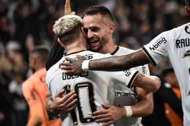 Brezilya Futbol Şampiyonası: Korintliler ve Cuiaba. 1 Ekim 2022, Sao Paulo, Brezilya: Corinthians ve Cuiaba arasındaki futbol maçı, 2022 Brezilya Futbol Şampiyonası 'nın 29.