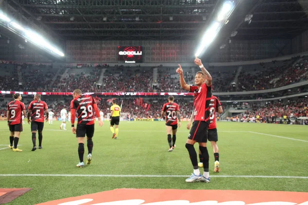 브라질 선수권 Athletico Paranaense Juventude 2018 Curitiba Parana Brazil Soccer — 스톡 사진