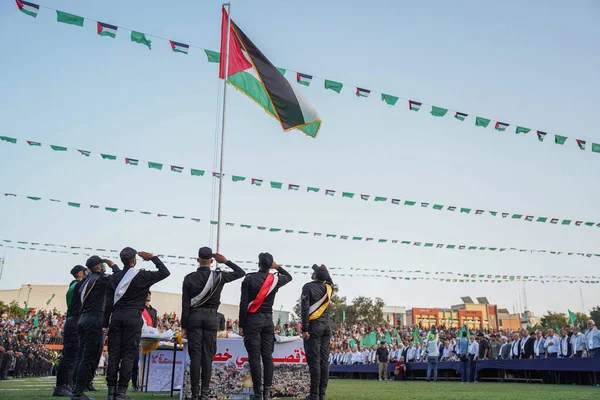Хамас Организует Фестиваль Аль Аксы Опасности Октября 2022 Года Газа — стоковое фото