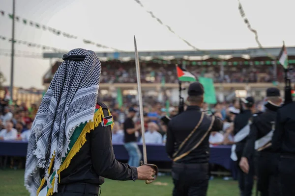 Hamás Organizuje Aqsa Festival Nebezpečí Října 2022 Gaza Palestina Členové — Stock fotografie