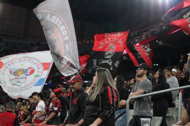 Brezilya Futbol Şampiyonası: Athletico Paranaense Fortaleza 'ya karşı. 5 Ekim 2022, Curitiba, Parana, Brezilya: Arena da Baixada 'da düzenlenen Brezilya Futbol Şampiyonası' nın 30. turu için geçerli olan Athletico Paranaense ve Fortaleza arasındaki futbol maçı 