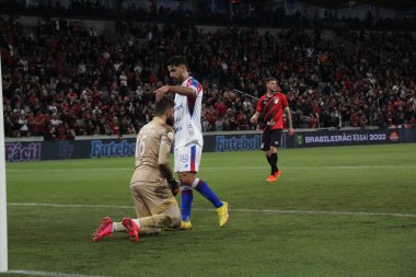 Brezilya Futbol Şampiyonası: Athletico Paranaense Fortaleza 'ya karşı. 5 Ekim 2022, Curitiba, Parana, Brezilya: Arena da Baixada 'da düzenlenen Brezilya Futbol Şampiyonası' nın 30. turu için geçerli olan Athletico Paranaense ve Fortaleza arasındaki futbol maçı 