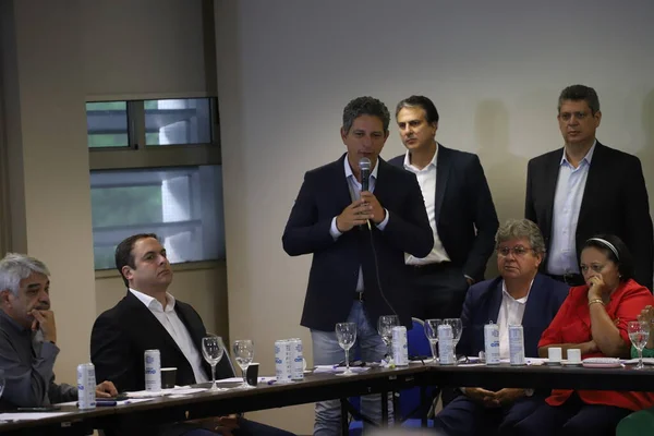 Expresidente Lula Reúne Con Líderes Políticos Para Apoyar Segunda Vuelta — Foto de Stock
