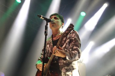 Brezilya 'lı şarkıcı Di Ferrero tarafından Curitiba' da düzenlenen Rock Session 2022 Festivali 'nde gösterildi. 7 Ekim 2022, Curitiba, Parana, Brezilya: Brezilya 'da canlı Curitiba' da düzenlenen Festival Itinerante Rock Session 2022 'de Brezilyalı şarkıcı Di Ferrero tarafından gösterildi.
