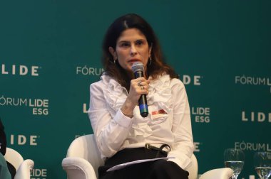 Panel III, Sosyal Sürdürülebilirlik: Sao Paulo 'daki yeşil ekonomide fırsatların üretimi. 6 Ekim 2022, Sao Paulo, Brezilya: Panel III Sosyal Sürdürülebilirlik: Yeşil ekonomide fırsatlar üretimi