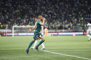 Brezilya Futbol Şampiyonası: Palmeiras Coritiba 'ya karşı. 6 Ekim 2022, Sao Paulo, Brezilya: Palmeiras ile Coritiba arasındaki futbol maçı, Brezilya Futbol Şampiyonası 'nın 30. turu için geçerli, Sao Paulo' daki Allianz Parque Stadyumu 'nda düzenlendi.