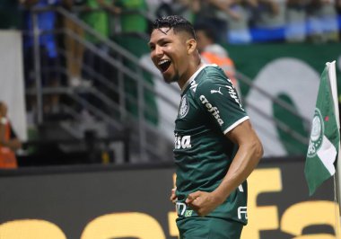 Brezilya Futbol Şampiyonası: Palmeiras Coritiba 'ya karşı. 6 Ekim 2022, Sao Paulo, Brezilya: Palmeiras ile Coritiba arasındaki futbol maçı, Brezilya Futbol Şampiyonası 'nın 30. turu için geçerli, Sao Paulo' daki Allianz Parque Stadyumu 'nda düzenlendi.