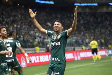 Brezilya Futbol Şampiyonası: Palmeiras Coritiba 'ya karşı. 6 Ekim 2022, Sao Paulo, Brezilya: Palmeiras ile Coritiba arasındaki futbol maçı, Brezilya Futbol Şampiyonası 'nın 30. turu için geçerli, Sao Paulo' daki Allianz Parque Stadyumu 'nda düzenlendi.
