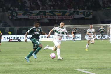 Brezilya Futbol Şampiyonası: Palmeiras Coritiba 'ya karşı. 6 Ekim 2022, Sao Paulo, Brezilya: Palmeiras ile Coritiba arasındaki futbol maçı, Brezilya Futbol Şampiyonası 'nın 30. turu için geçerli, Sao Paulo' daki Allianz Parque Stadyumu 'nda düzenlendi.