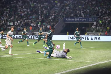 Brezilya Futbol Şampiyonası: Palmeiras Coritiba 'ya karşı. 6 Ekim 2022, Sao Paulo, Brezilya: Palmeiras ile Coritiba arasındaki futbol maçı, Brezilya Futbol Şampiyonası 'nın 30. turu için geçerli, Sao Paulo' daki Allianz Parque Stadyumu 'nda düzenlendi.