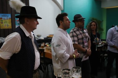 5. Oktoberfest 'in Sao Paulo' daki açılışı sırasında hareket var. 7 Ekim 2022, Sao Paulo, Brezilya: Sao Paulo, Sao Paulo 'daki Complexo do Ginasio do Ibirapuera' da 5.