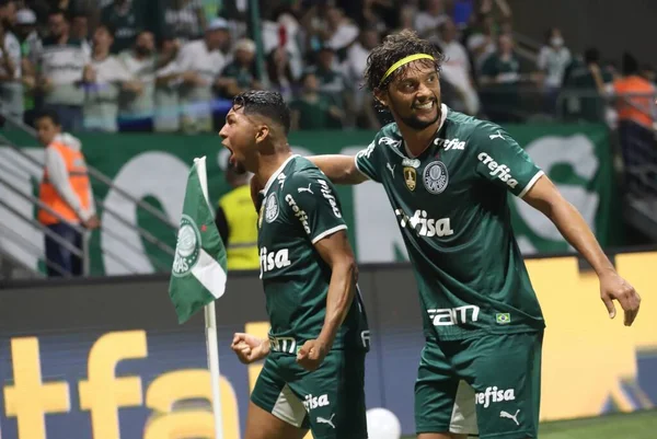 Brasiliansk Fodbold Mesterskab Palmeiras Coritiba Oktober 2022 Sao Paulo Brasilien - Stock-foto