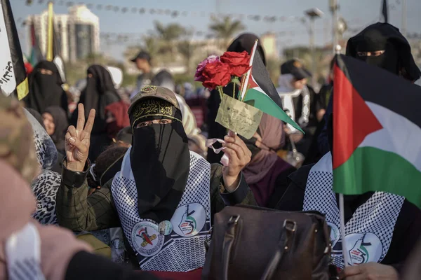 Kuruluşunun Yıldönümü Münasebetiyle Slami Cihat Hareketi Ekim 2022 Gazze Filistin — Stok fotoğraf