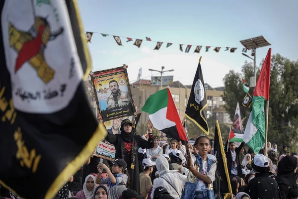 Movimento Jihad Islâmica Grande Ocasião 35Th Aniversário Sua Fundação Outubro — Fotografia de Stock