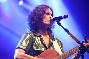 Gösteriyi Sao Paulo Oktoberfest 'te Brezilyalı şarkıcı Zelia Duncan sunar. 9 Ekim 2022, Sao Paulo, Brezilya: Sao Paulo, Sao Paulo 'daki Ibirapuera Jimnastik Kompleksi' nde 2022 Sao Paulo Oktoberfest 'in ilk haftasonu boyunca Brezilyalı şarkıcı Zelia Duncan' ın gösterisi