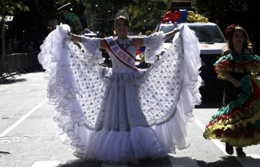 İspanyol Günü Geçidi NYC 2022. 9 Ekim 2022, New York, ABD: İspanyol Mirası aylarından biri olan Hispanik Günü Geçidi NYC 2022 Beşinci Cadde 'de 12.