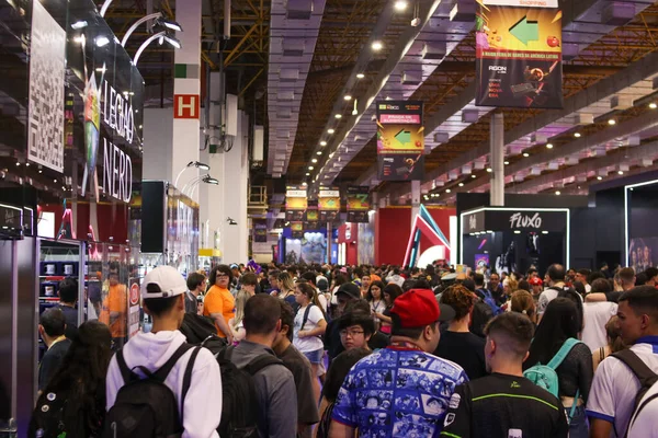 Movimento Durante Brasil Game Show São Paulo Outubro 2022 São — Fotografia de Stock