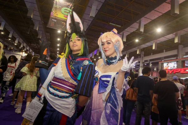 Movimiento Durante Feria Del Brasil Sao Paulo Octubre 2022 Sao —  Fotos de Stock