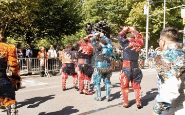 İspanyol Günü Geçidi NYC 2022. 9 Ekim 2022, New York, ABD: İspanyol Mirası aylarından biri olan Hispanik Günü Geçidi NYC 2022 Beşinci Cadde 'de 12.