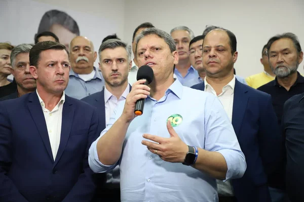 Wahlen Brasilien Tarcisio Freitas Kandidat Für Das Amt Des Gouverneurs — Stockfoto