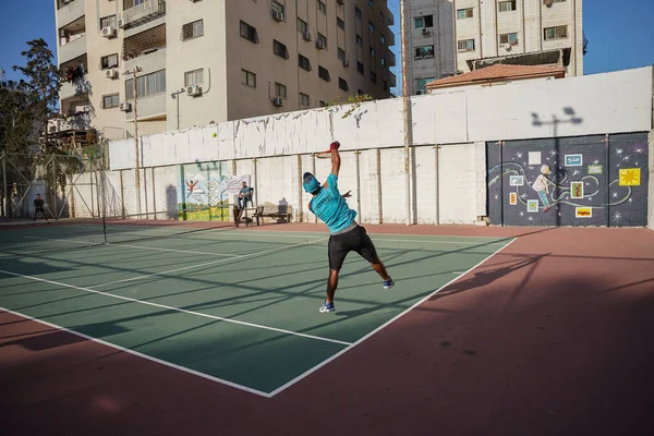 Filistin Olimpiyat Komitesi Tenis Kulübü Şampiyonası Finalinin Kapanış Törenini Düzenler — Stok fotoğraf