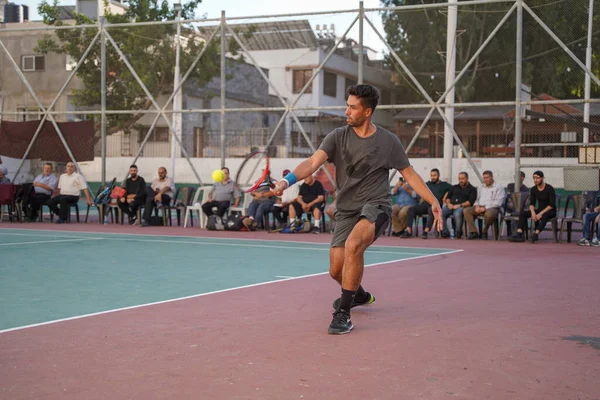 Comitê Olímpico Palestino Organiza Cerimônia Encerramento Final Campeonato Tênis Clube — Fotografia de Stock