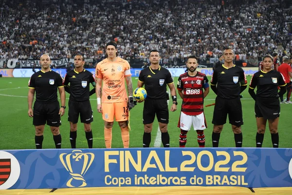 Brasilien Soccer Cup Finaler Corinthians Flamengo Oktober 2022 Sao Paulo — Stockfoto