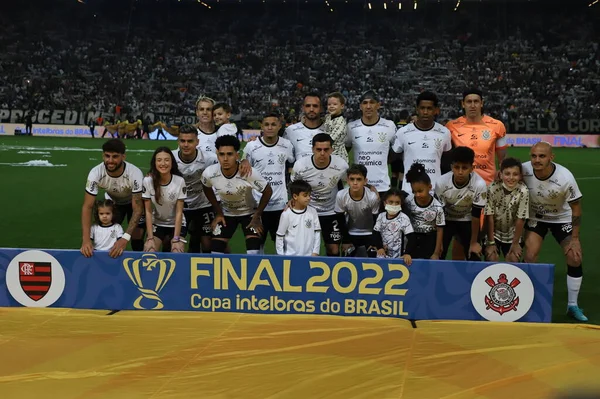 Brasile Finale Corinthians Flamengo Ottobre 2022 San Paolo Brasile Partita — Foto Stock