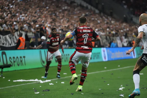 Βραζιλία Κύπελλο Ποδοσφαίρου Τελικοί Κορίνθιοι Εναντίον Flamengo Οκτωβρίου 2022 Σάο — Φωτογραφία Αρχείου