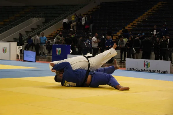 Elemeler Ulusal Seçim Brezilya Alt Curitiba Yaş Altı Judo Ekim — Stok fotoğraf