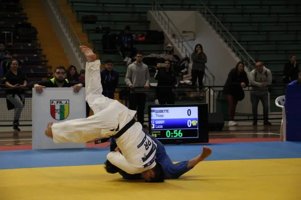 Elemeler Ulusal Seçim Brezilya Alt Curitiba Yaş Altı Judo Ekim — Stok fotoğraf