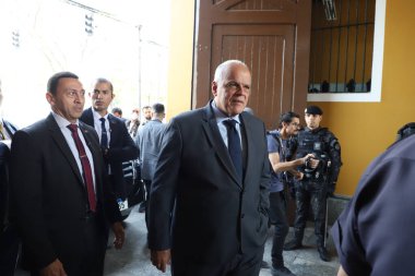 Sao Paulo 'daki taktik polisliğe atıfta bulunan Rota' nın kuruluşunun 52. yıldönümünü kutluyoruz. Outubro 14, 2022, Sao Paulo, Brezilya 1. Tabur 'da 