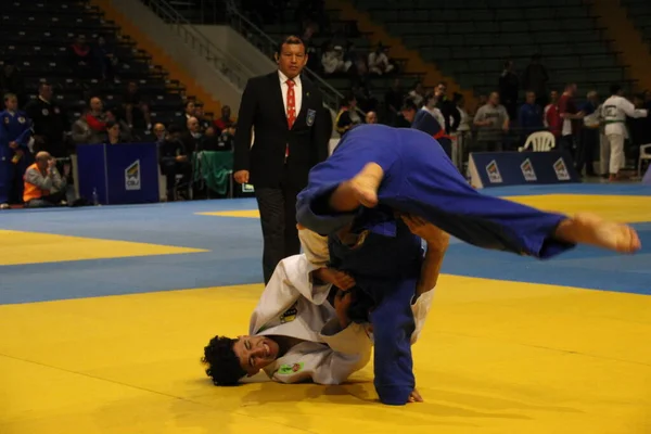 Die Brasilianische U15 Judo Meisterschaft Wird Curitiba Ausgetragen Oktober 2022 — Stockfoto