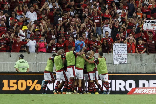 Brezilya Futbol Şampiyonası Flamengo Atletico Karşı Ekim 2022 Rio Janeiro — Stok fotoğraf