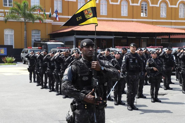 Святкування Річниці Створення Роти Посилання Тактичну Поліцію Сан Паулу Outubro — стокове фото