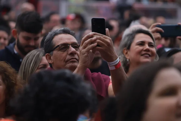 Int Koncert Brazilského Zpěváka Jorge Aragaa Novabrasil Music Festival Října — Stock fotografie