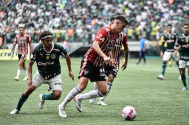 Brezilya Futbol Şampiyonası: Palmeiras Sao Paulo 'ya karşı. 16 Ekim 2022, Sao Paulo, Brezilya: Sao Paulo 'daki Allianz Parque Stadyumu' nda düzenlenen Brezilya Futbol Şampiyonası 'nın 32.