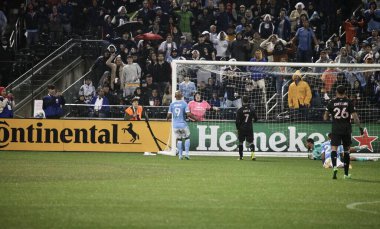 NYCFC 2022 Audi MLS Cup playoff 'larını Inter Miami CF' e karşı birinci turda kazandı. 17 Ekim 2022, New York, ABD: NYCFC, Corona, New York 'taki Citi Field' da Inter Miami CF 'yi 3-0 yenerek 2022 Audi MLS Cup playoffları birinci turunu kazandı. Th