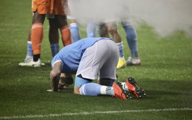 NYCFC 2022 Audi MLS Cup playoff 'larını Inter Miami CF' e karşı birinci turda kazandı. 17 Ekim 2022, New York, ABD: NYCFC, Corona, New York 'taki Citi Field' da Inter Miami CF 'yi 3-0 yenerek 2022 Audi MLS Cup playoffları birinci turunu kazandı. Th