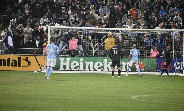 Nycfc Vann 2022 Audi Mls Cup Slutspel Omgång Mellan Mot — Stockfoto