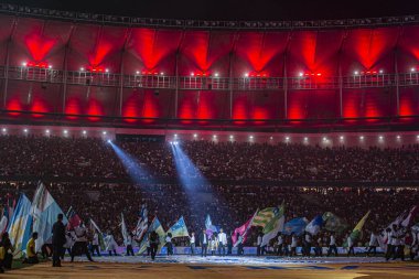 Brezilya Futbol Kupası - Finaller: Flamengo Corinthians 'a karşı. 19 Ekim 2022, Rio de Janeiro, Brezilya: Famengo ile Corinthians arasındaki futbol maçı, 19 Çarşamba günü Rio de Janeiro 'daki Maracana Stadyumu' nda düzenlenen Brezilya Futbol Kupası finali için geçerli.).