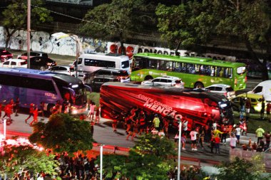 Brezilya Futbol Kupası - Finaller: Flamengo Corinthians 'a karşı. 19 Ekim 2022, Rio de Janeiro, Brezilya: Famengo ile Corinthians arasındaki futbol maçı, 19 Çarşamba günü Rio de Janeiro 'daki Maracana Stadyumu' nda düzenlenen Brezilya Futbol Kupası finali için geçerli.).