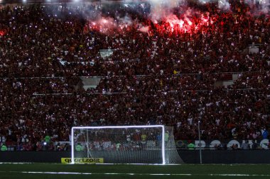 Brezilya Futbol Kupası - Finaller: Flamengo Corinthians 'a karşı. 19 Ekim 2022, Rio de Janeiro, Brezilya: Famengo ile Corinthians arasındaki futbol maçı, 19 Çarşamba günü Rio de Janeiro 'daki Maracana Stadyumu' nda düzenlenen Brezilya Futbol Kupası finali için geçerli.).