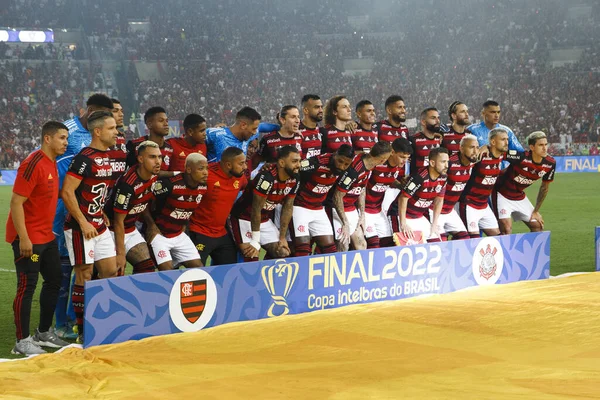 Copa Fútbol Brasil Finales Flamengo Corinthians Octubre 2022 Río Janeiro — Foto de Stock