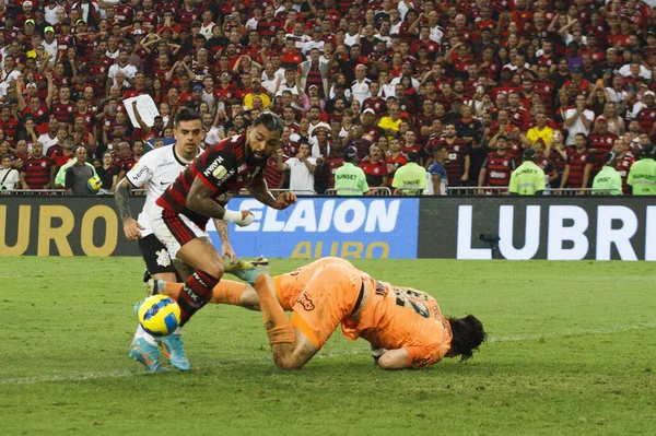 Brezilya Futbol Kupası Finaller Flamengo Corinthians Karşı Ekim 2022 Rio — Stok fotoğraf