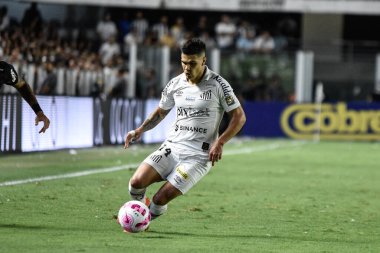 Brezilya Futbol Şampiyonası: Santos, Corinthians 'a karşı. 22 Ekim 2022, Santos, Sao Paulo, Brezilya: Brezilya 'nın Vila Belmiro stadyumunda düzenlenen Brezilya Futbol Şampiyonası' nın 33. turu için Santos ve Korintliler arasındaki futbol maçı