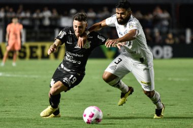 Brezilya Futbol Şampiyonası: Santos, Corinthians 'a karşı. 22 Ekim 2022, Santos, Sao Paulo, Brezilya: Brezilya 'nın Vila Belmiro stadyumunda düzenlenen Brezilya Futbol Şampiyonası' nın 33. turu için Santos ve Korintliler arasındaki futbol maçı