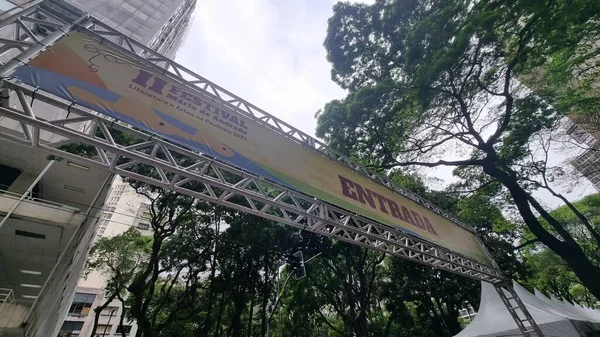 Öffentliche Bewegung Während Des Mario Andrade Festivals Sao Paulo 222 — Stockfoto